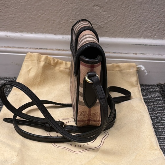 Burberry Haymarket Check Mini Berkeley Crossbody Bag - Picture 2 of 6